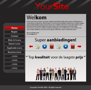 Layout voor meerdere doeleinden... o.a. portfolio, zakelijk, icons enz.-template-png