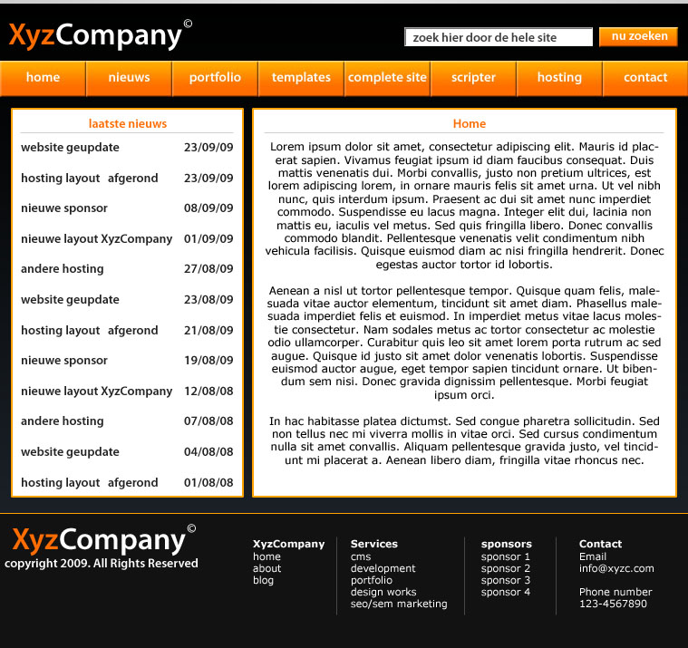 Strakke layout voor meerdere doeleinden-xyzcompany-jpg