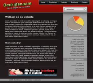 Zakelijke layout | rood, zwart-lay-png
