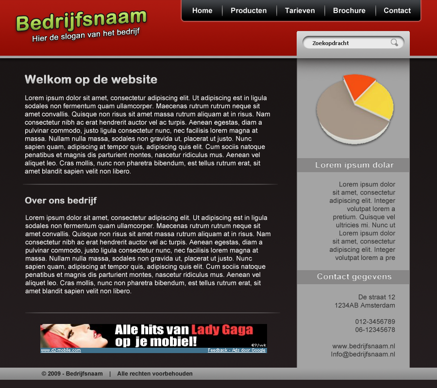 Zakelijke layout | rood, zwart-lay-png