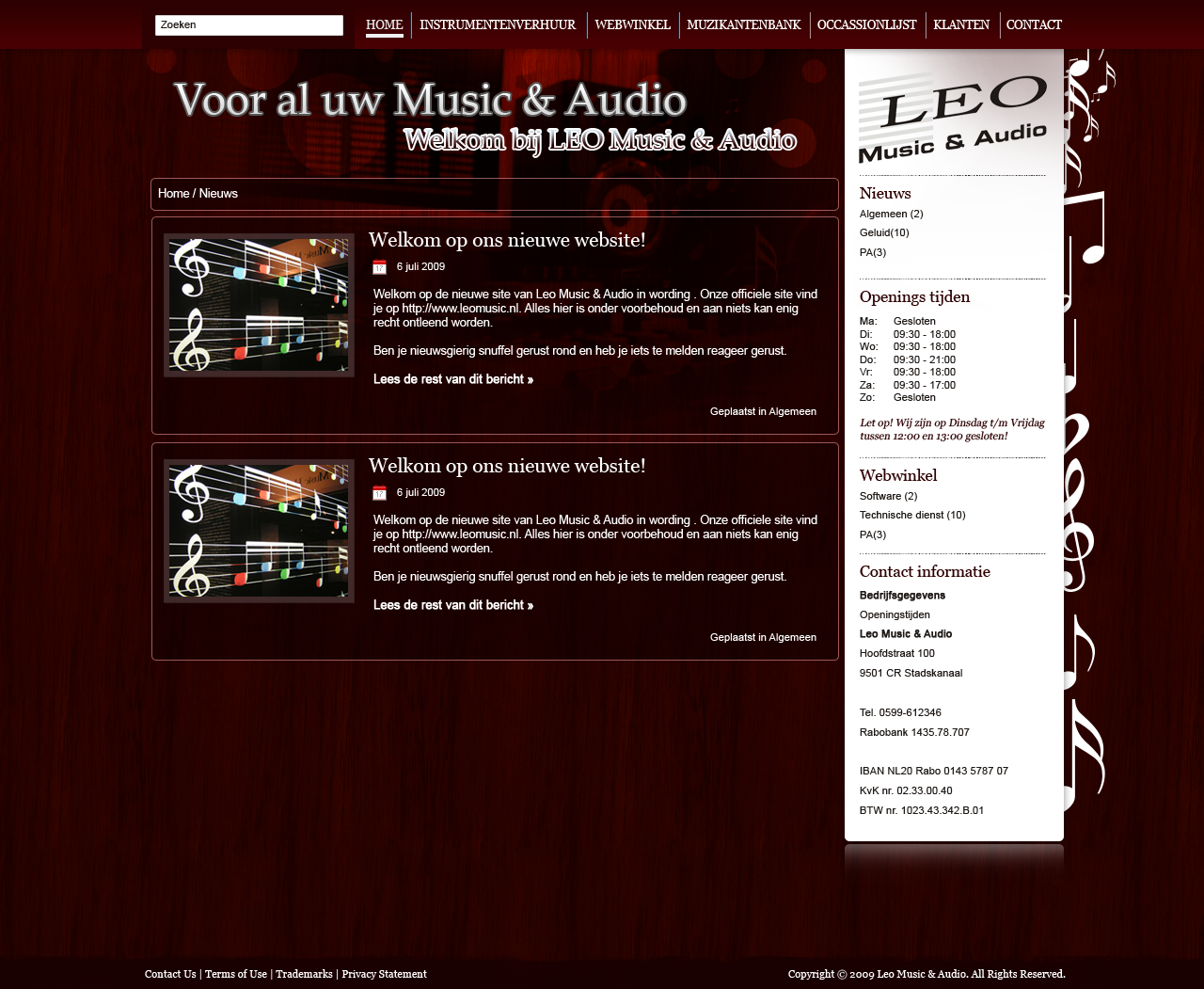 Muziek Webshop + 2 extra layouts-leomusic3_nieuws-png