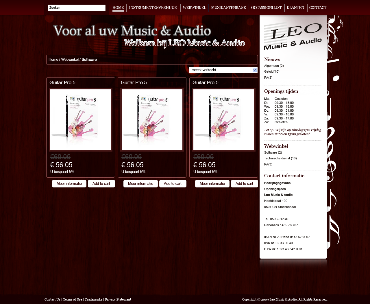 Muziek Webshop + 2 extra layouts-leomusic3_webwinkel-png