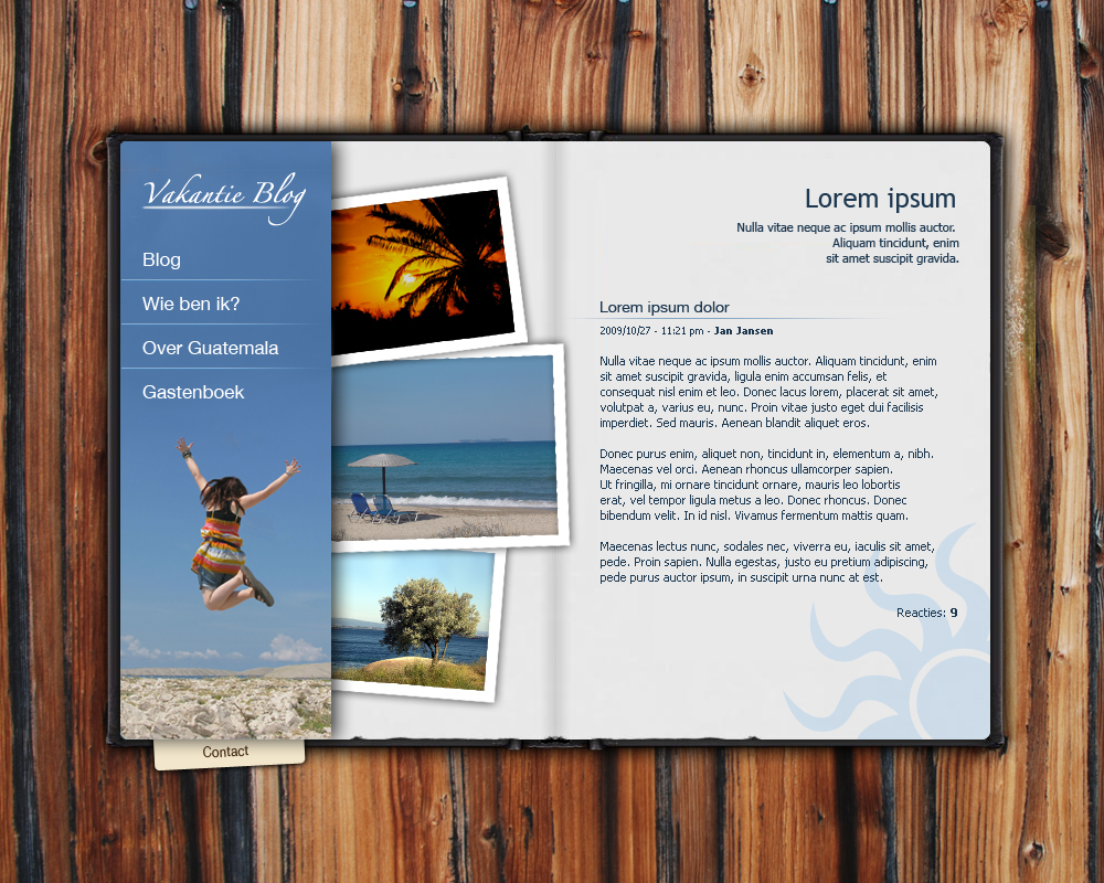 Vakantie weblog layout-vakantie-blog-jpg