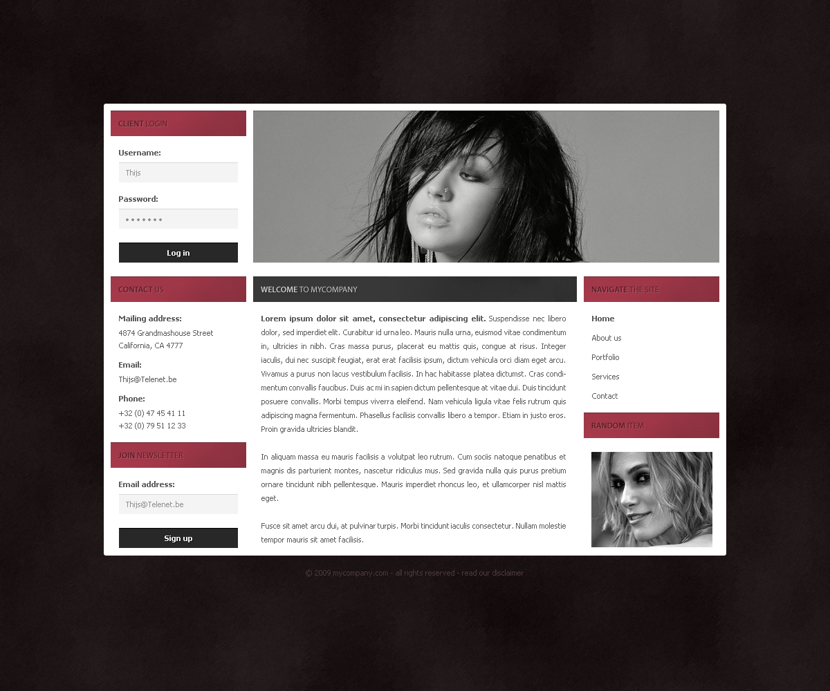 Strakke layout meerdere doeleinden-business-template-jpg