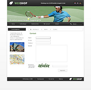 Strakke algemen webshop layout - 5 pagina's-tennis-contact-jpg