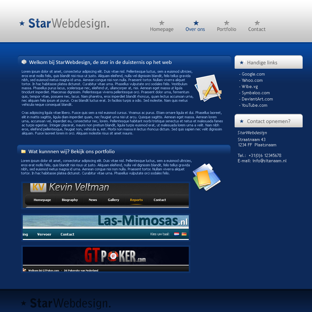 Weblog layout-star-jpg