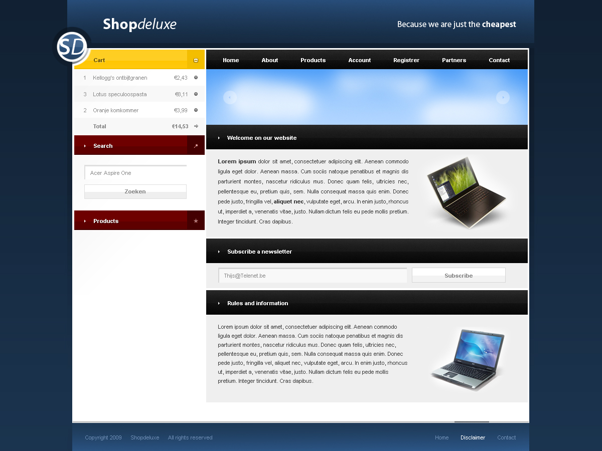 Webshop layout-shopdeluxe-jpg