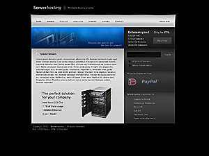 Donkere layout voor verschillende doeleinden-serverhosting-jpg