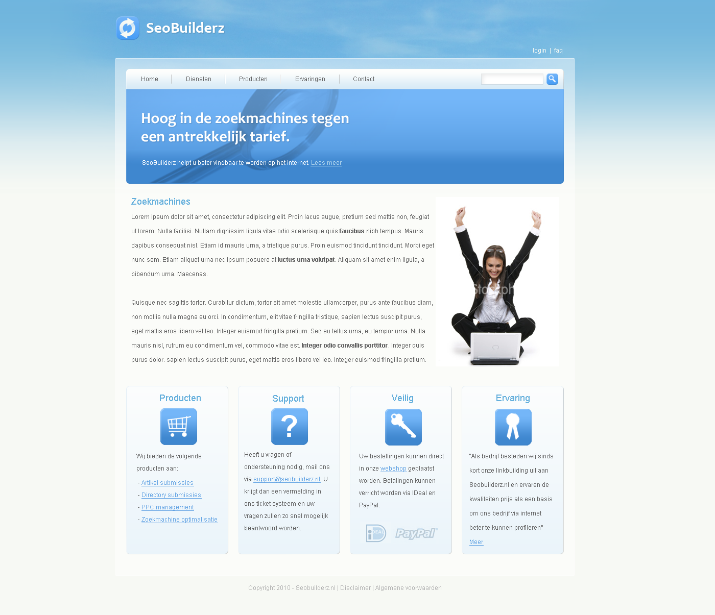 Internetdiensten layout-seobuilderz-png