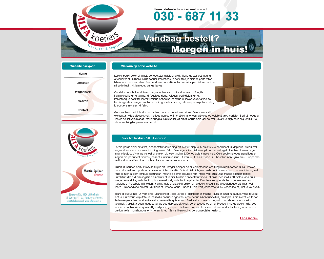 Zakelijke layout-alfa-png