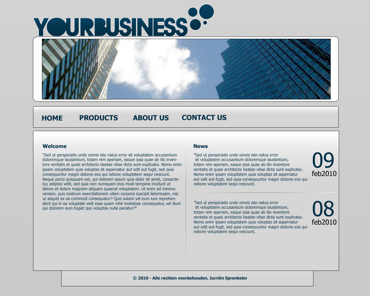 Een bedrijfs layout-yourbusiness-jpg