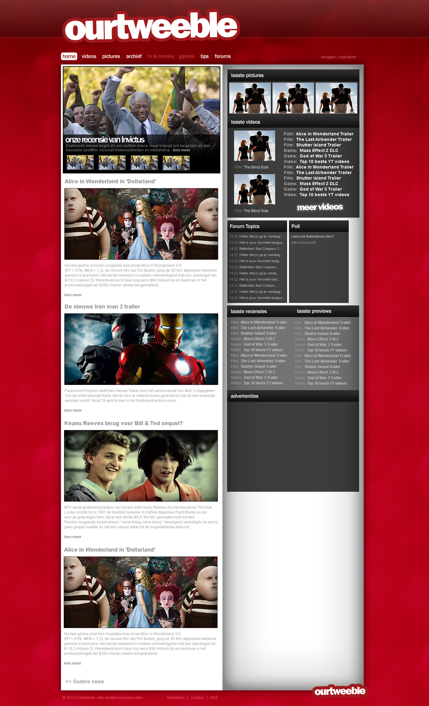 Layout voor entertainment blog (films/tv/games/algemeen)-ourtweeble-jpg