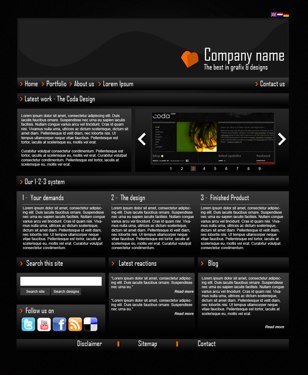 Donkere corporate / portfolio layout-ontwerp-copy-png