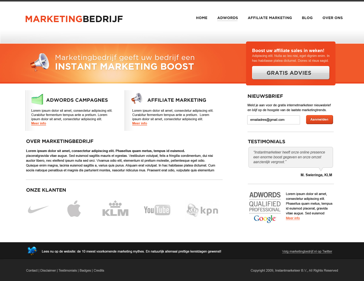 Web 2.0 Bedrijfslayout-marketingbedrijf-jpg