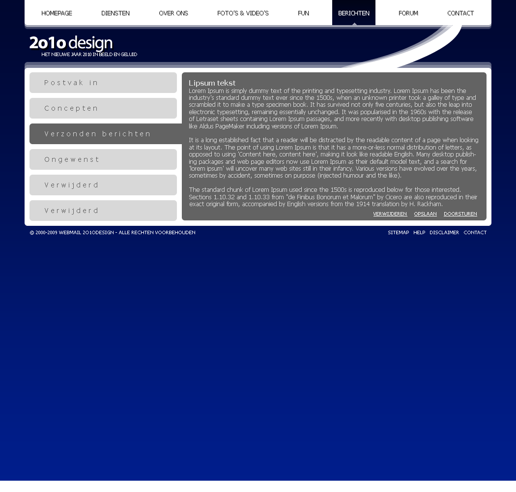 Neutrale blauwe layout-layout-png