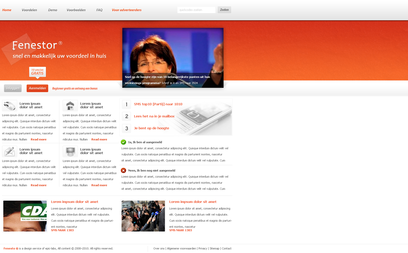 Strakke oranje bedrijfslayout-designpreview-png