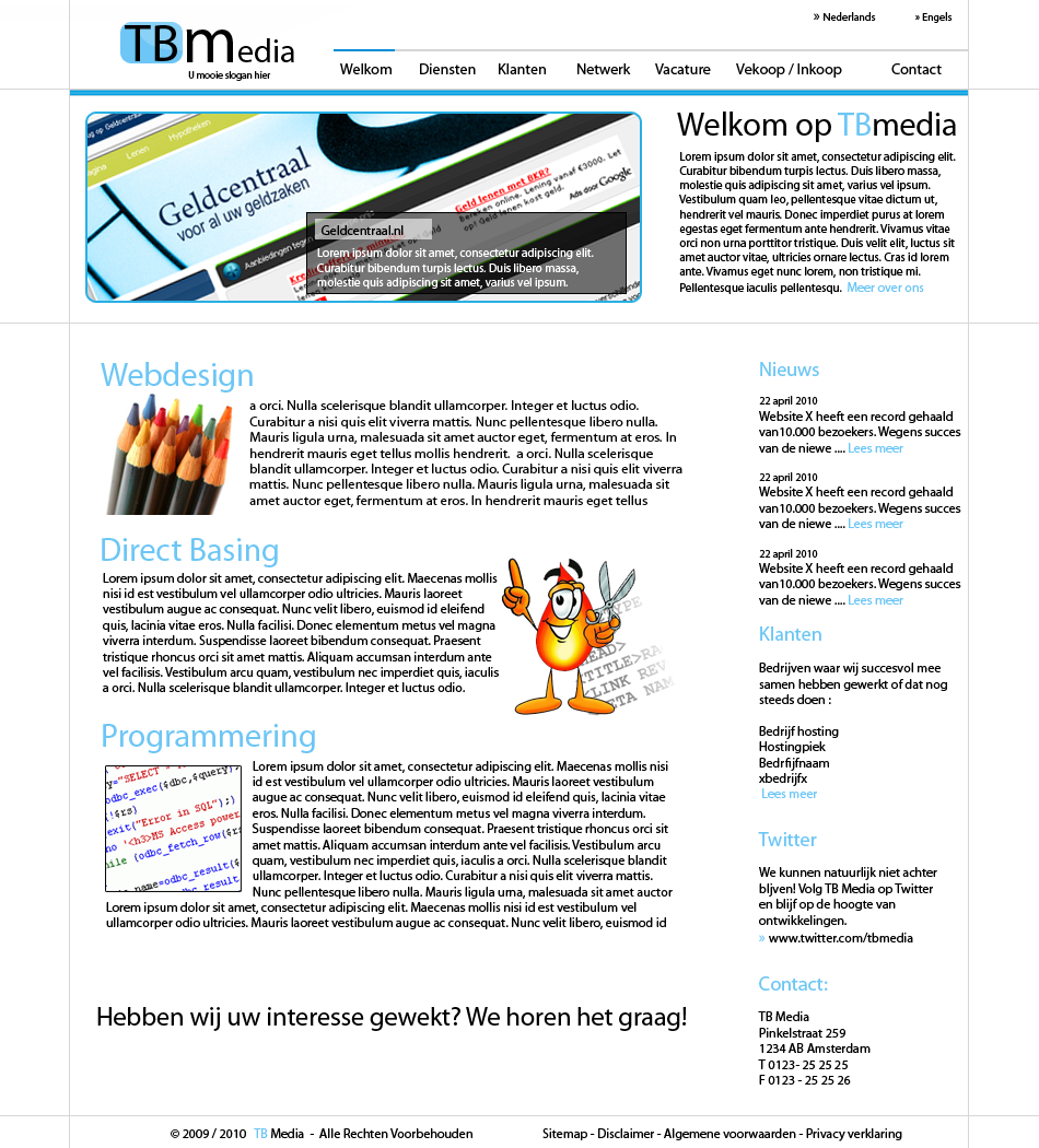 Zakelijke (portfolio) layout-zakelijk-png