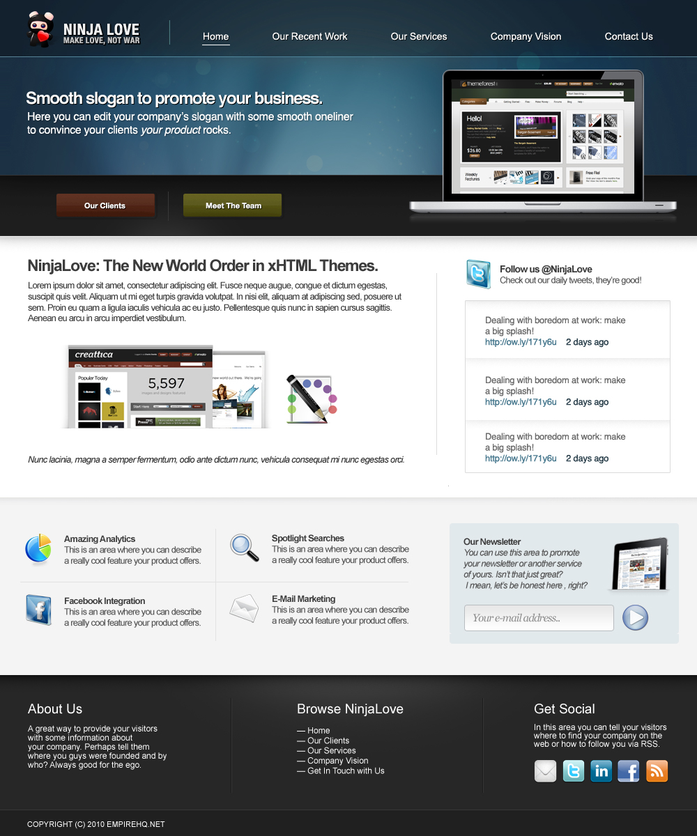 Sublieme Web 2.0 Layout + xhtml-01_home-jpg