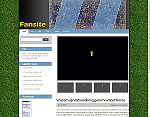 Voetbal (Fan)layout-voorbeeld-jpg