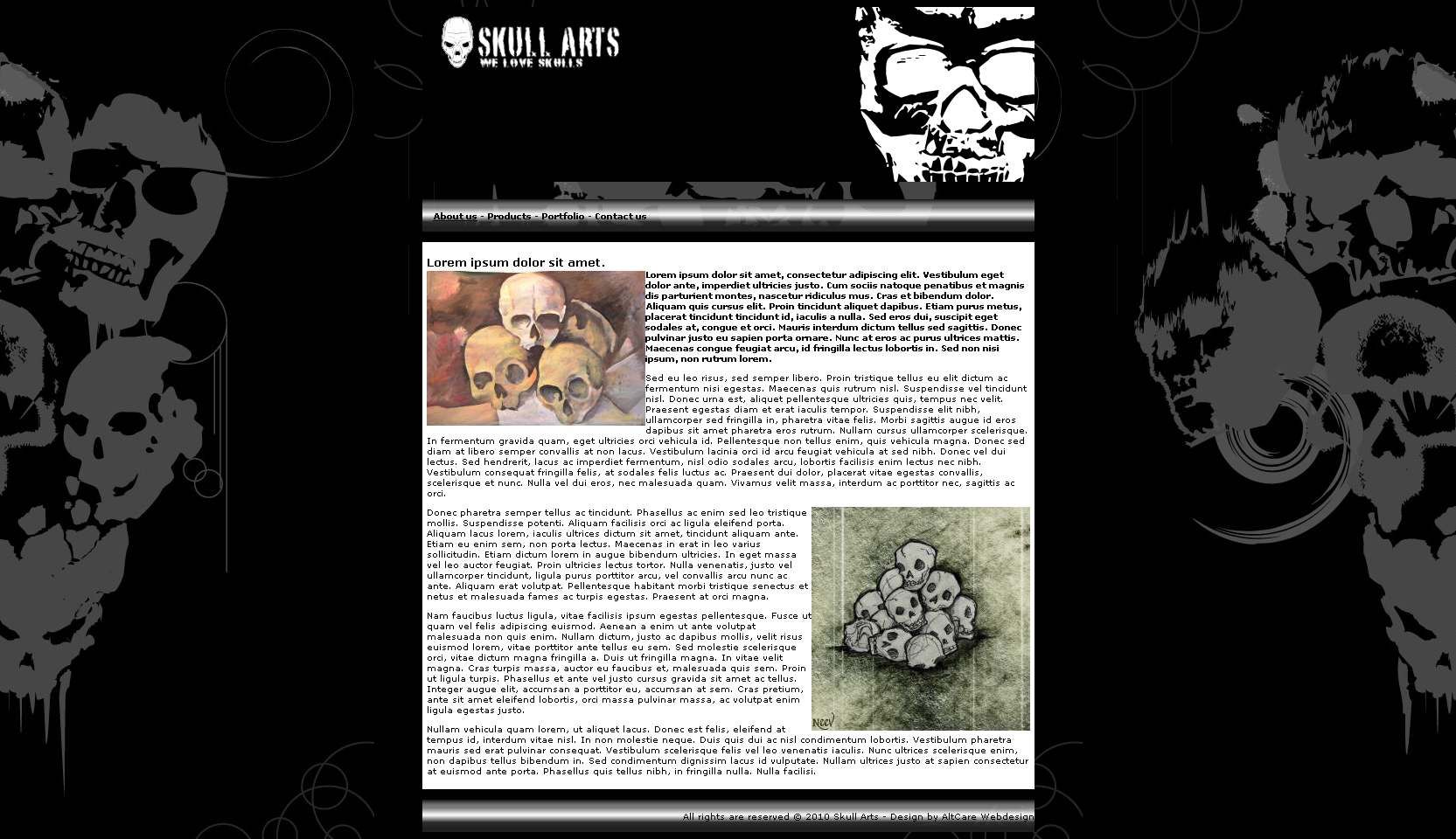 Design: Skull Arts-skulldesignindex-png