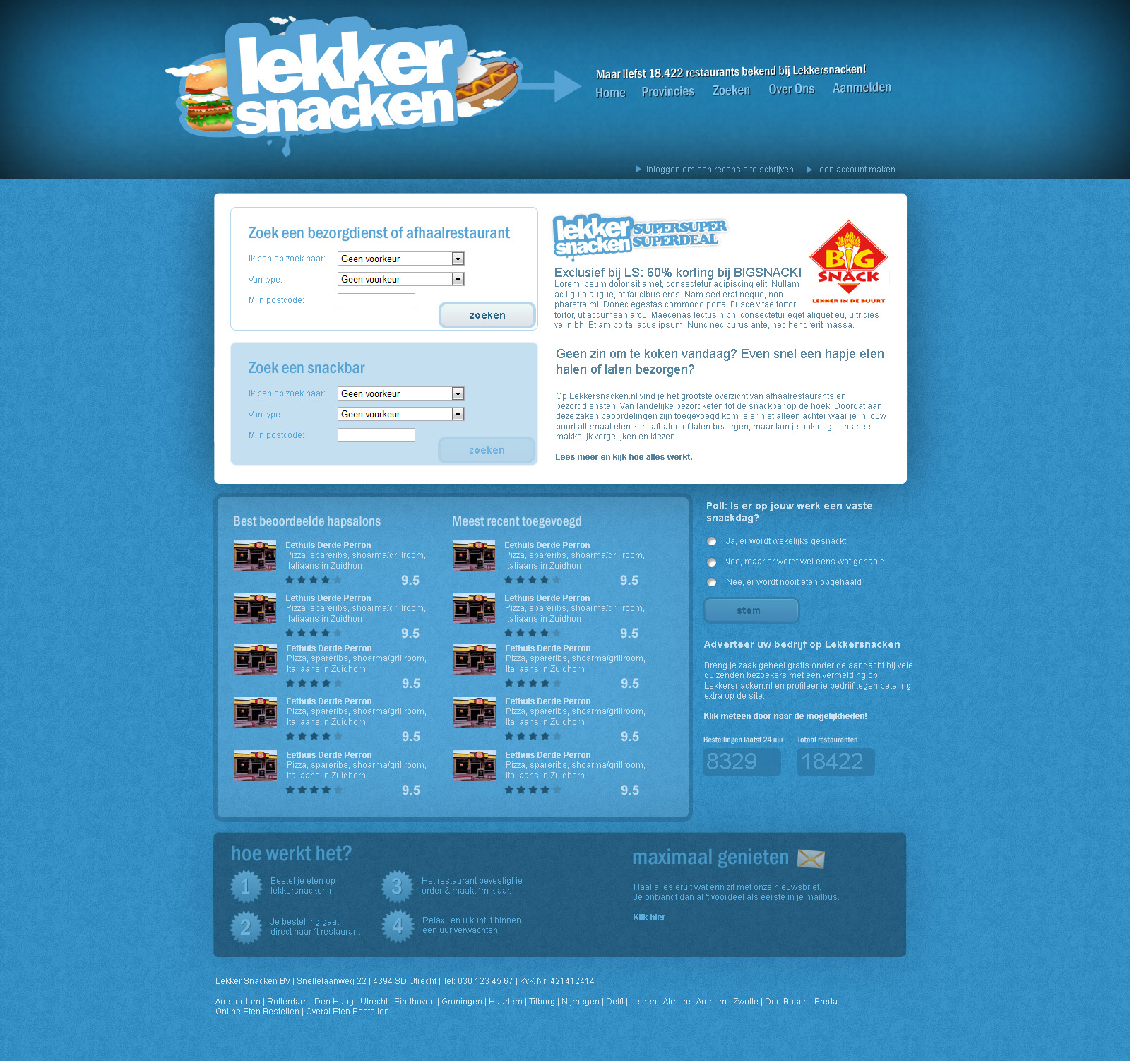 Snackbar/restauranten bezorgdienst layout-home-jpg