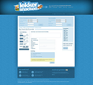 Snackbar/restauranten bezorgdienst layout-bestelling-jpg