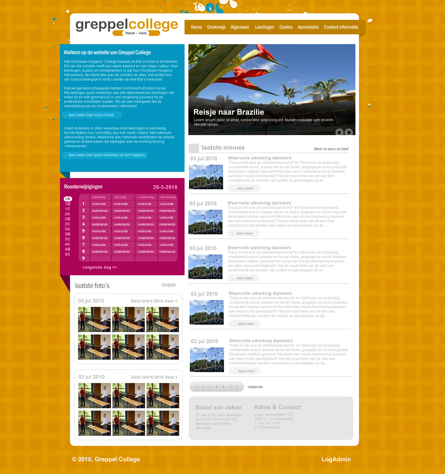 Layout voor een school site-homepage-jpg