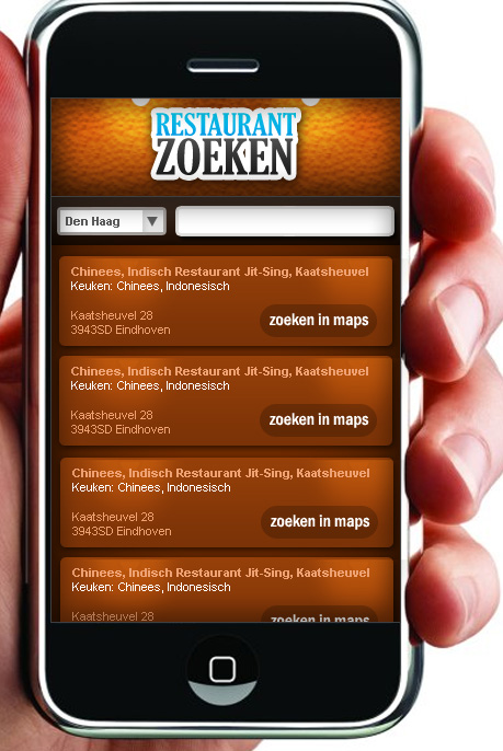 Restaurant zoeken Layout-iphonedesign-jpg