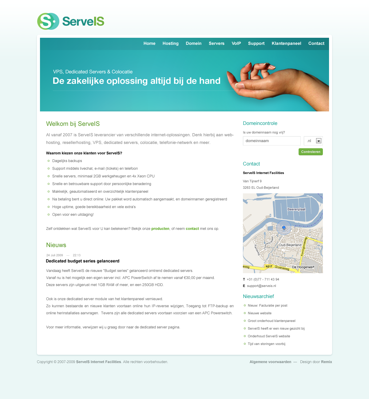 nette zakelijke (hosting) layout + logo-serveis-full-png