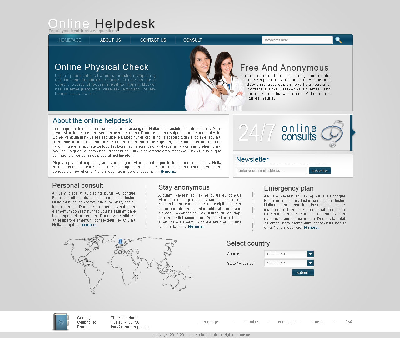 Helpdesk layout-hospital-png