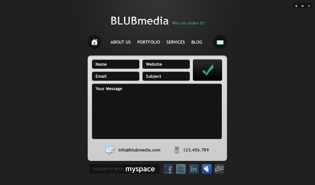 Modern layout-contact-png