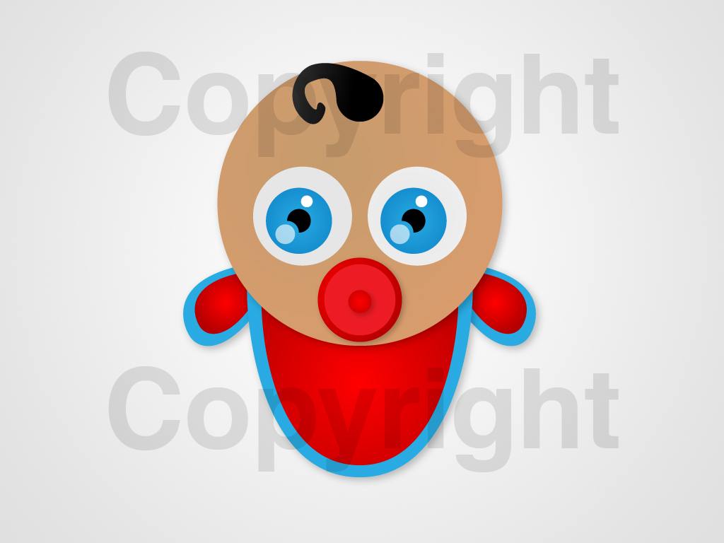 Vector Illustratie Baby + alle rechten-baby-jpg