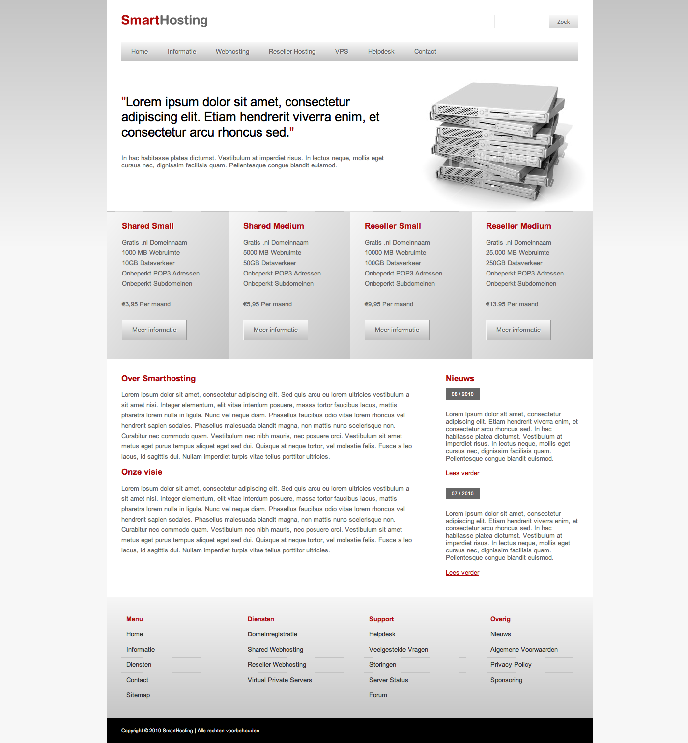 Strakke en modern webhosting layout.-index2-png
