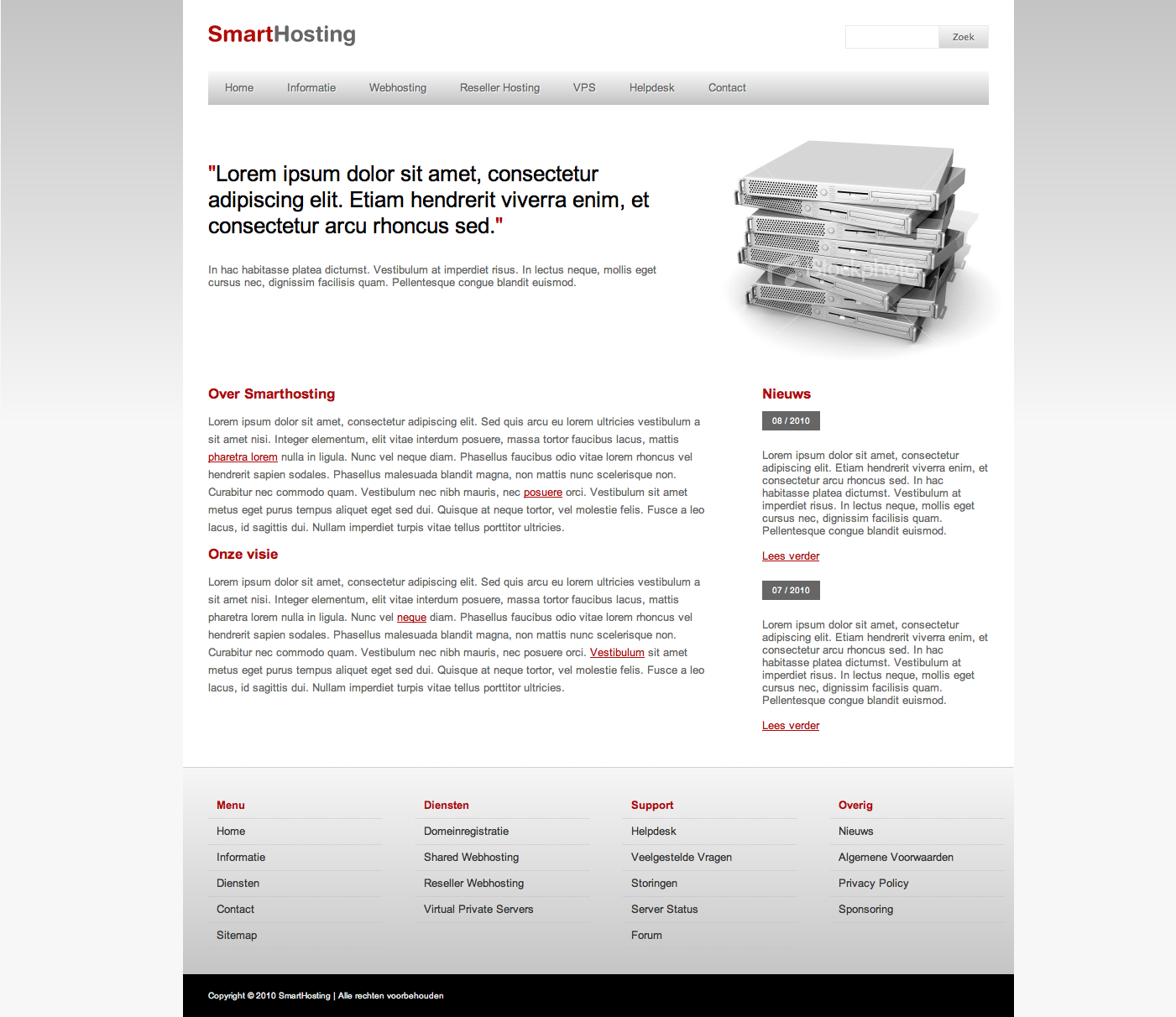 Strakke en modern webhosting layout.-pagina2-png