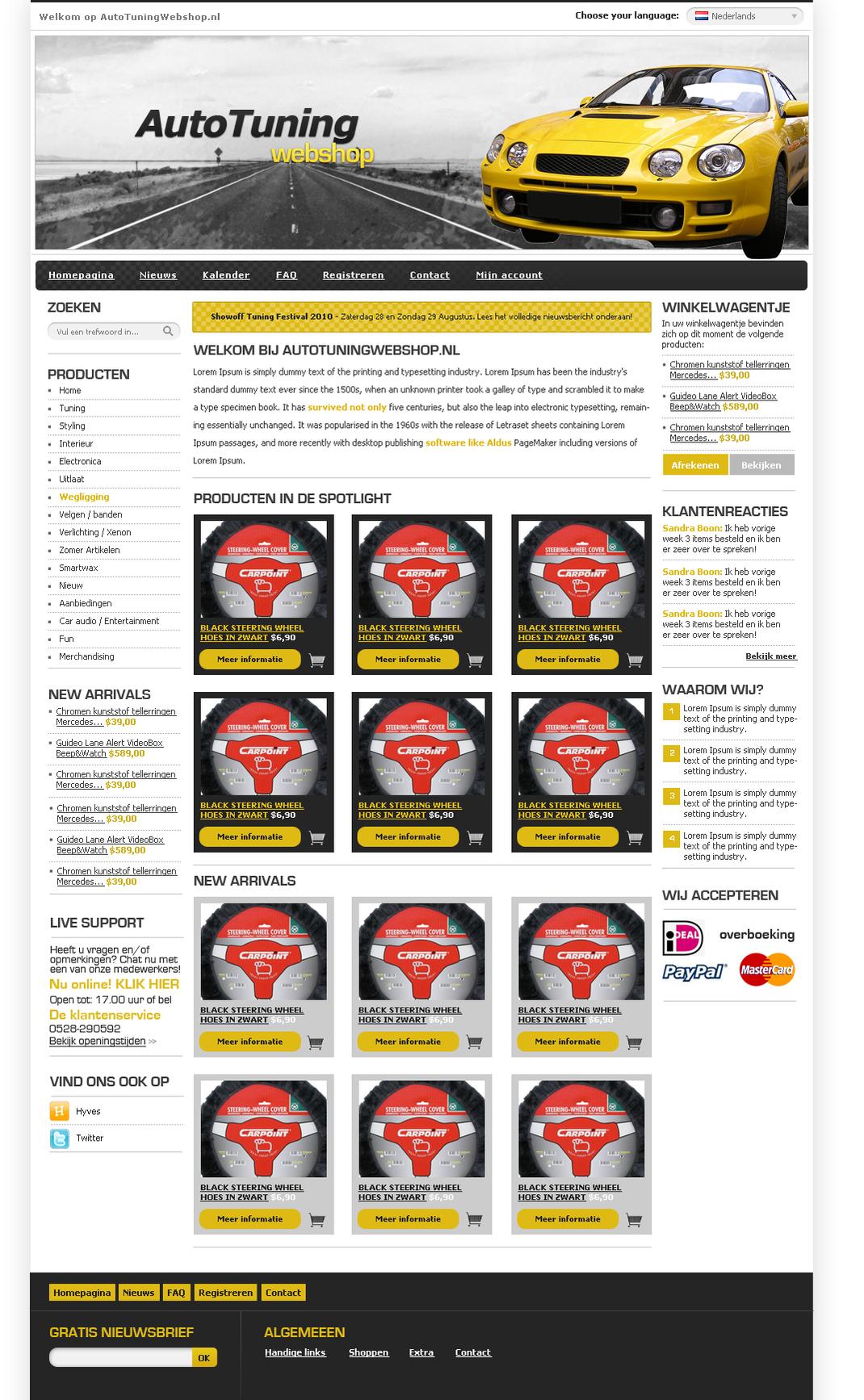Professionele webshop Layout (8 pagina's)-tuningwebshop2-jpg