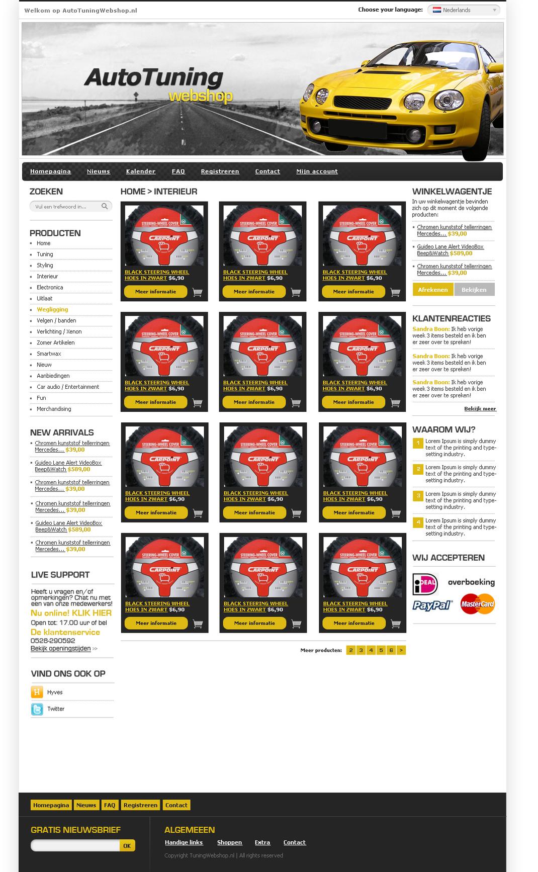 Professionele webshop Layout (8 pagina's)-tuningwebshop5-jpg