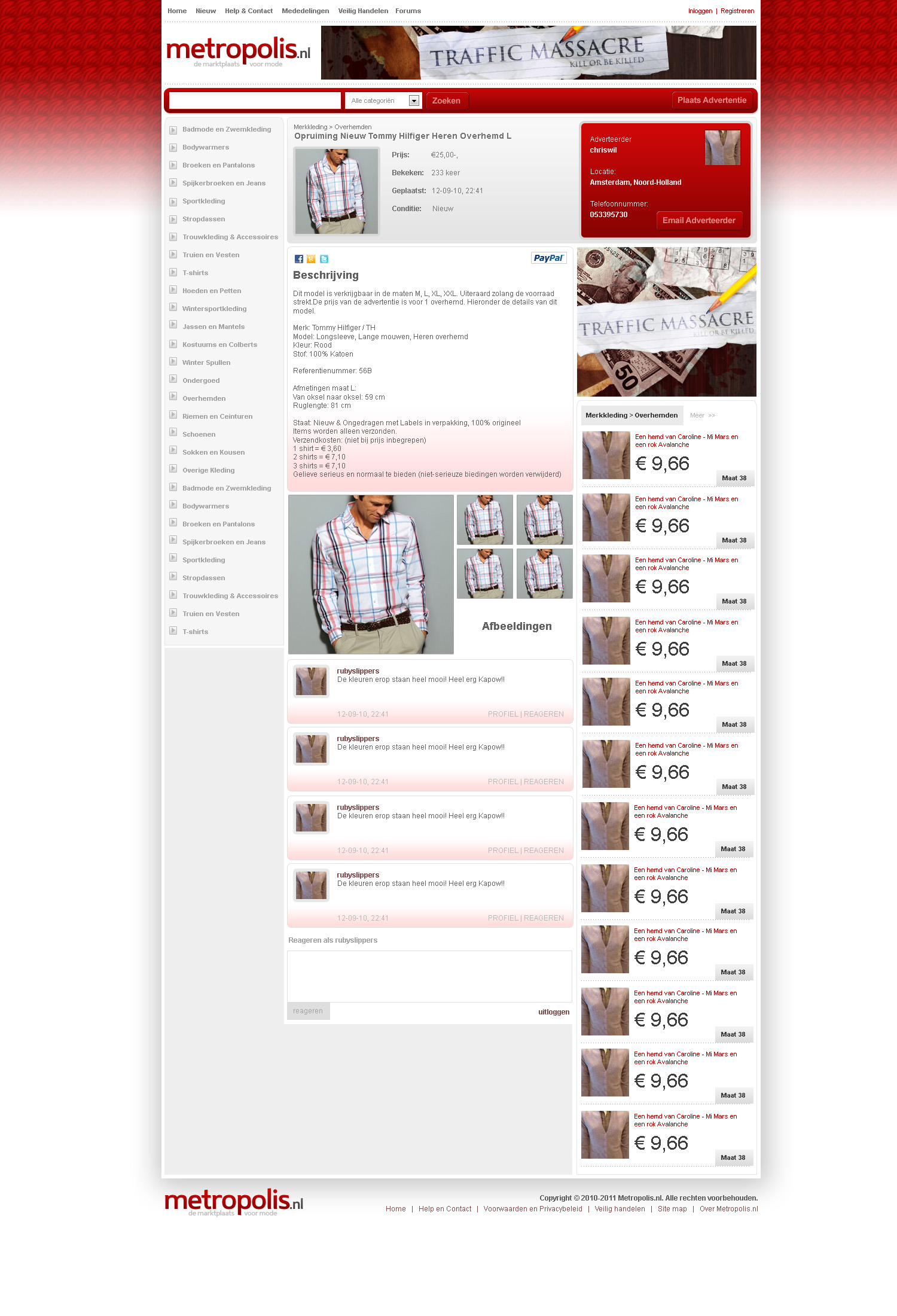 Marktplaats voor mode/kleding layout-advertentie-jpg
