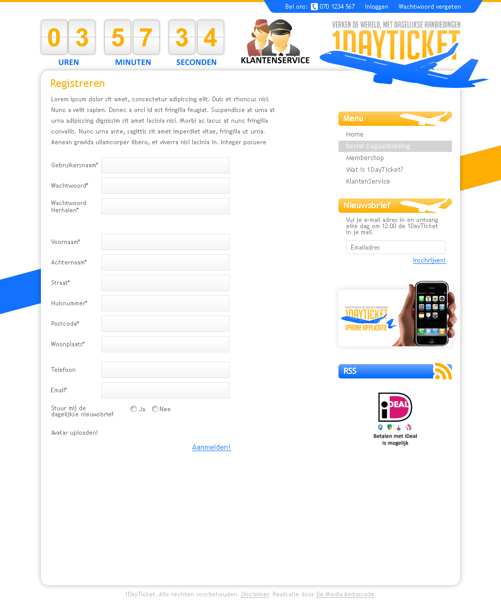 1DayTicket - Uniek ontwerp voor dagelijkse ticketaanbiedingen!-layout_1dayticket_registreren-png