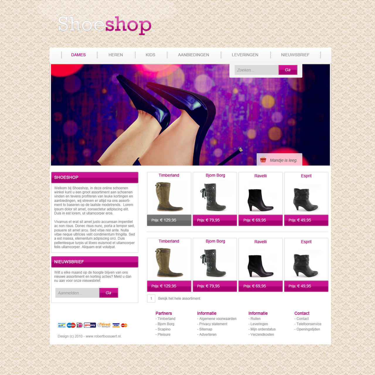 Mooi en overzichtelijk webwinkel layout-shoeshop-jpg