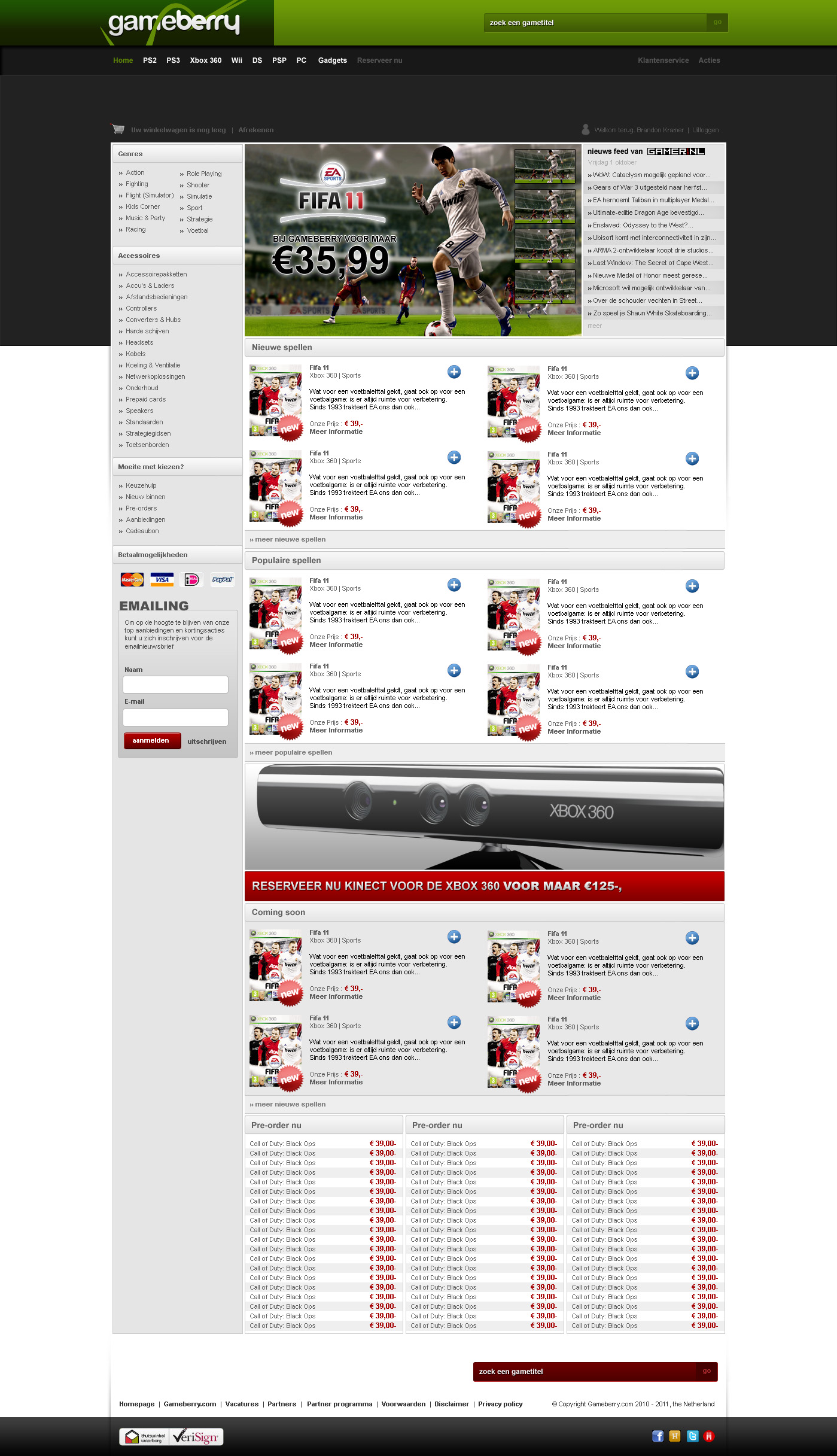 Mooie gameshop layout-homepage_groen-jpg