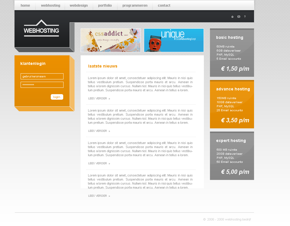 Mooie webhostinglayout-webhostinglay-png