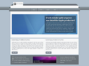 Prachtige layout 'Apple-stijl'. | Inclusief domeinnamen-home-jpg