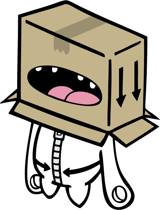 Vector: Cardboard Monster-cardboard-monster-png