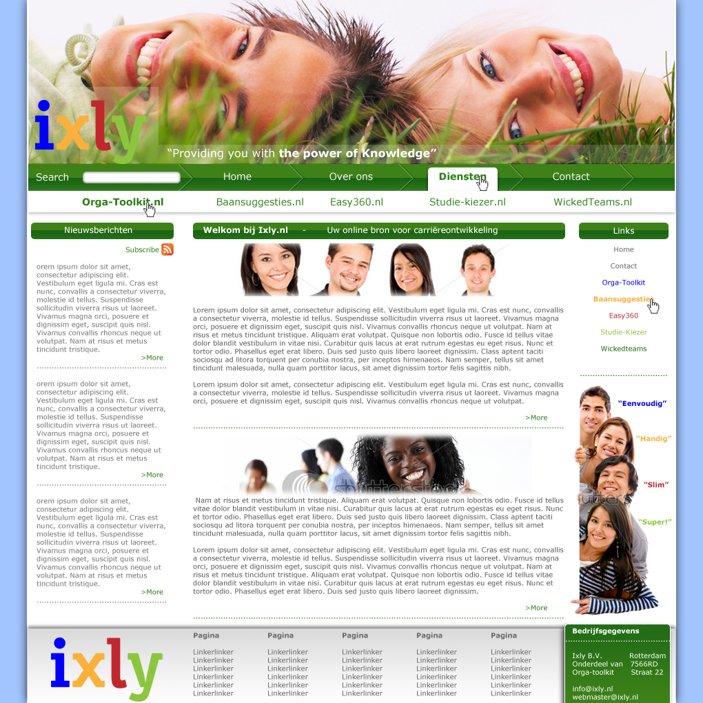 Frisse groene zakelijke layout inc. logo-ixly2-copy-jpg