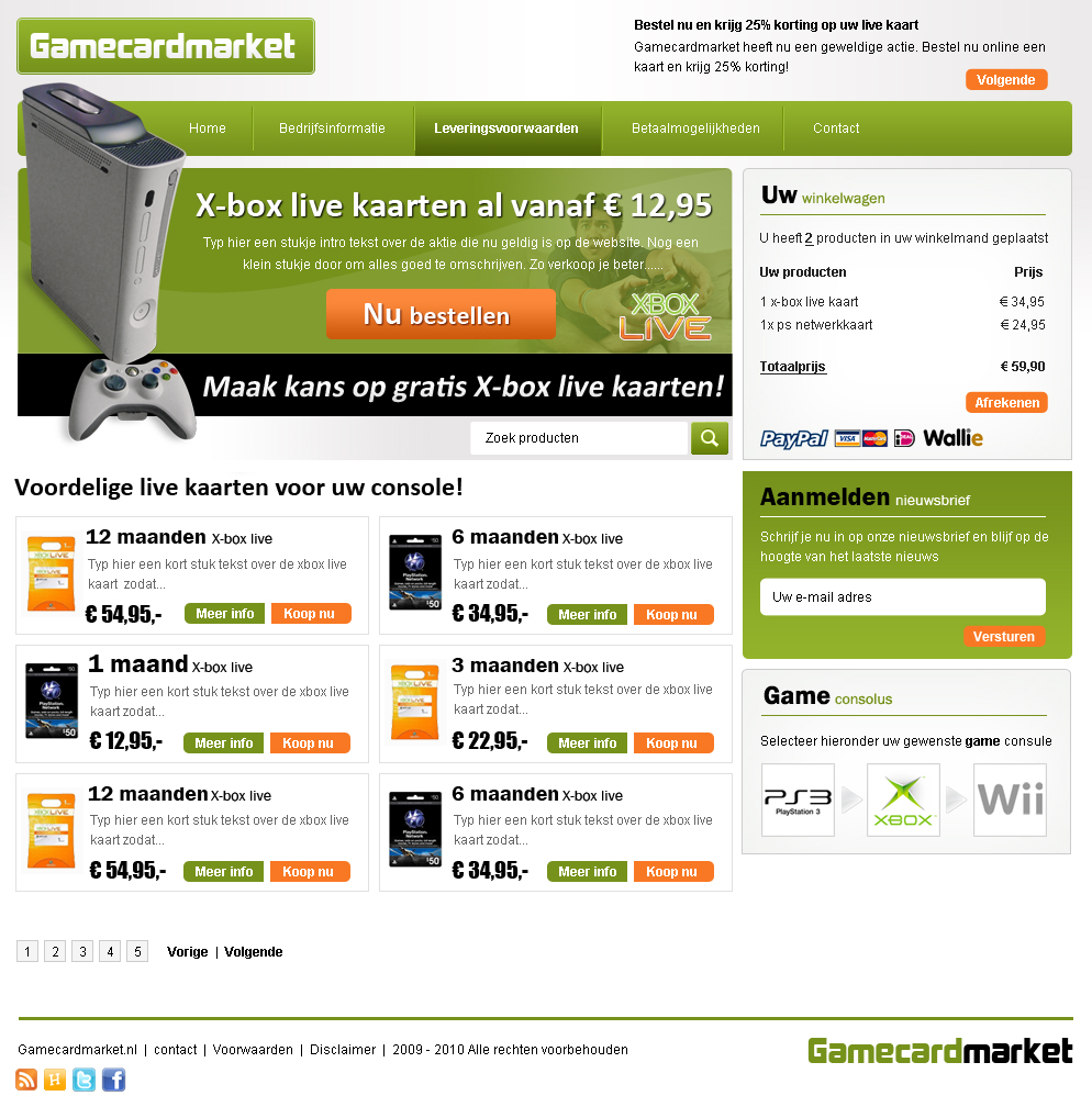 X-box live kaarten webshop ontwerp-box-jpg
