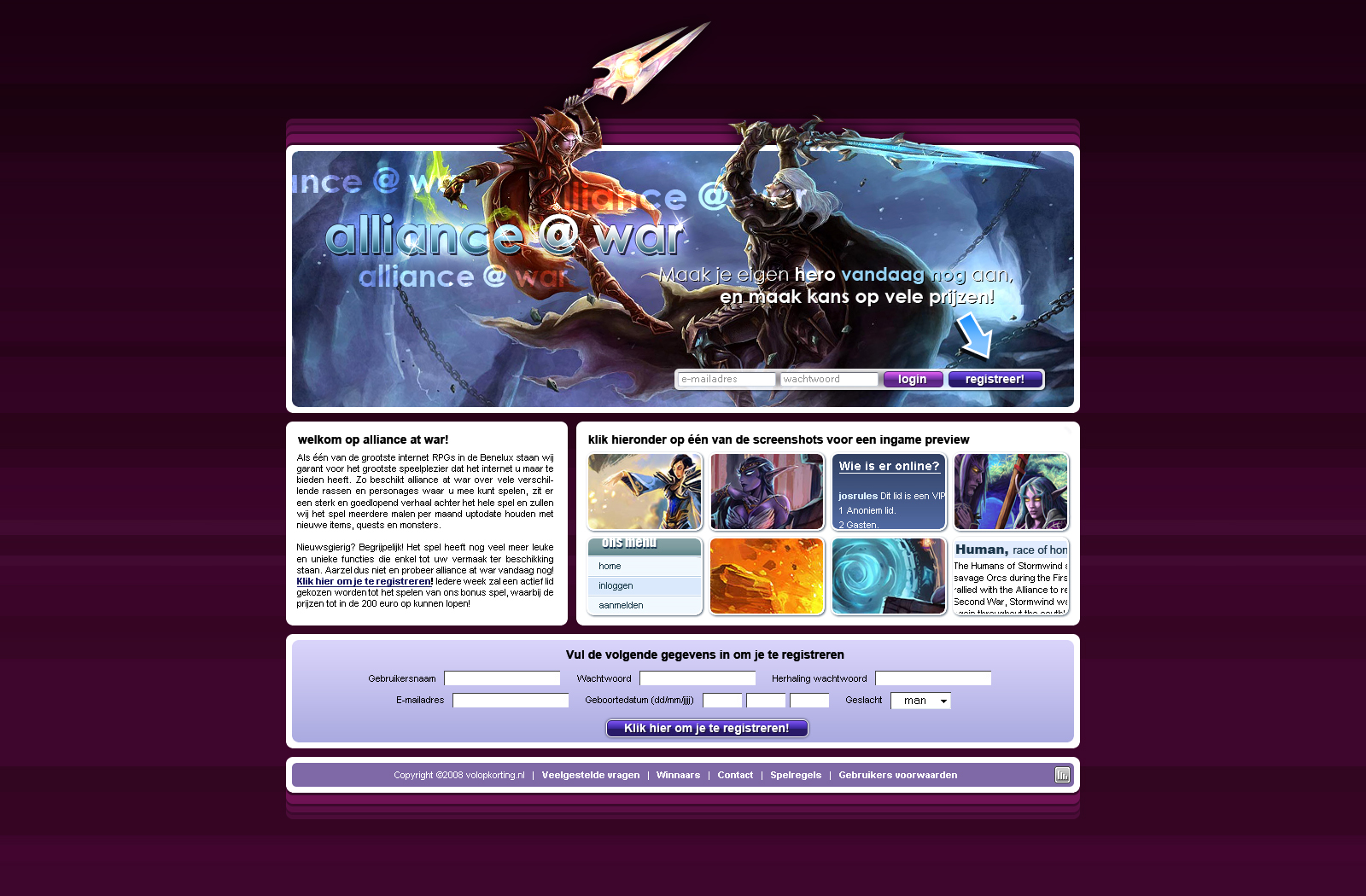 Layout voor een webgame-alliance1-jpg