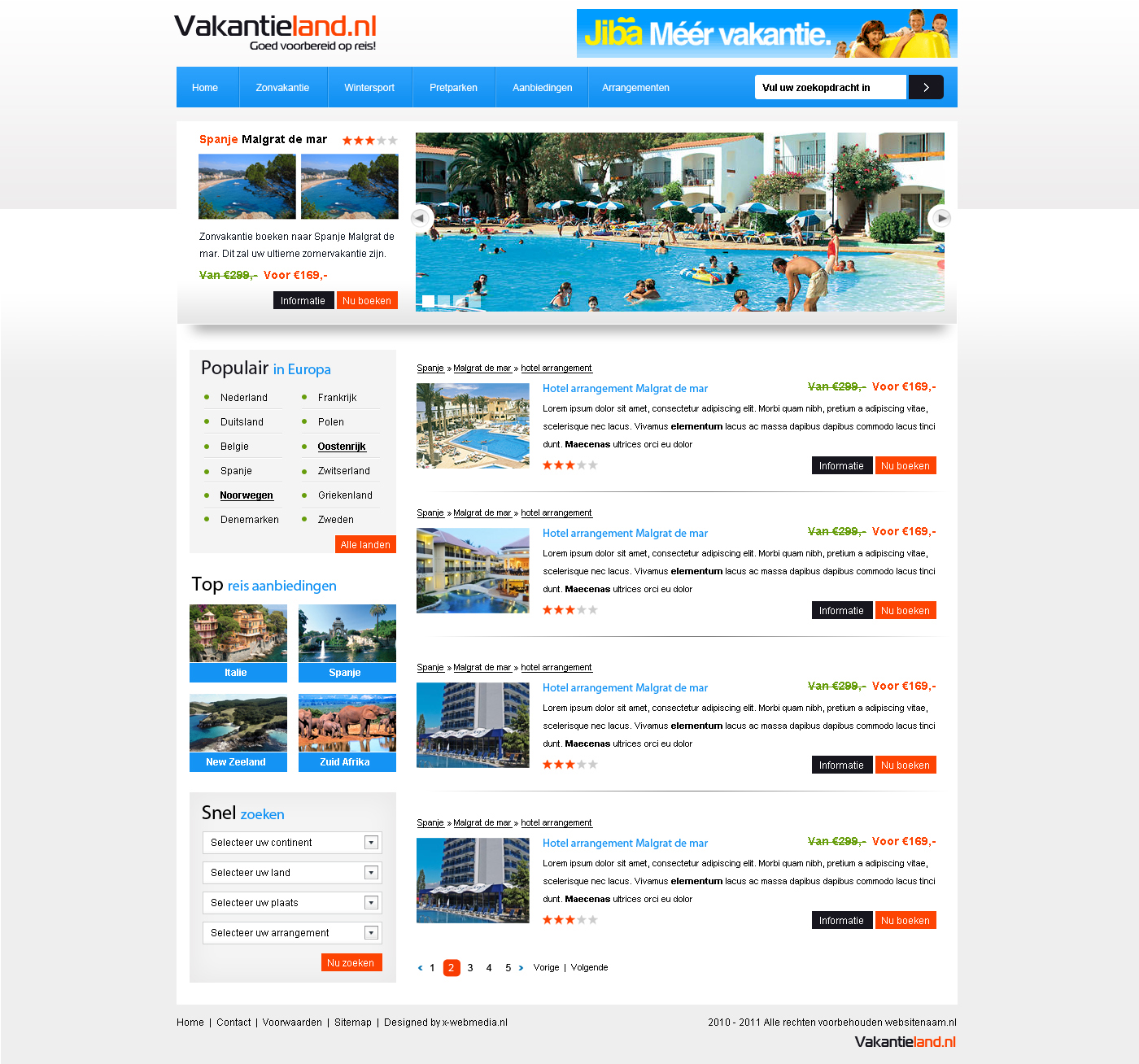 Leuk vakantie/reizen website ontwerp-vakantie-jpg