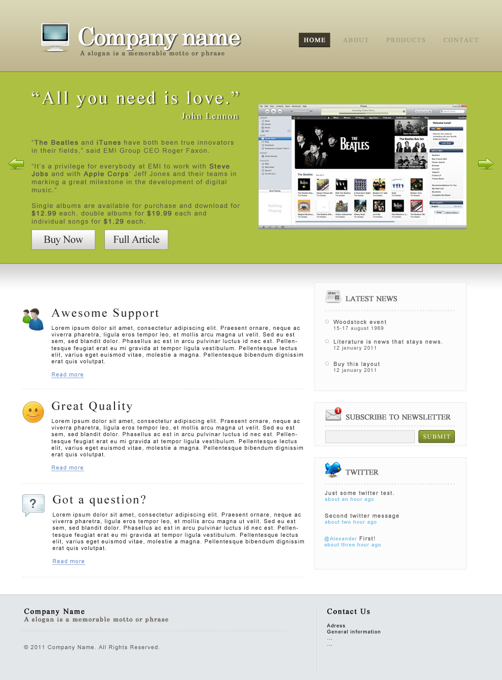 Bedrijfs/Product layout, fris en net!-preview-png