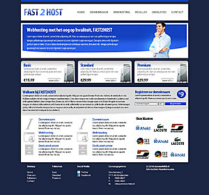 Strak layout voor verschillende doeleinden (bijv. hosting)-fast2host-jpg