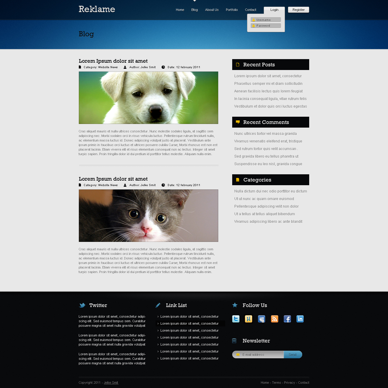 Strakke en Moderne layout - 3 pagina's!-blog-design-jpg